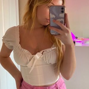 Lottie Moss milkmaid top